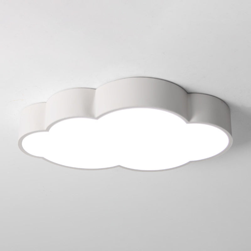 Acrylic Cloud Shade Flush Light Minimalist LED Flush Ceiling Light Fixture for Nursery Clearhalo 'Ceiling Lights' 'Close To Ceiling Lights' 'Close to ceiling' 'Flush mount' Lighting' 2204209