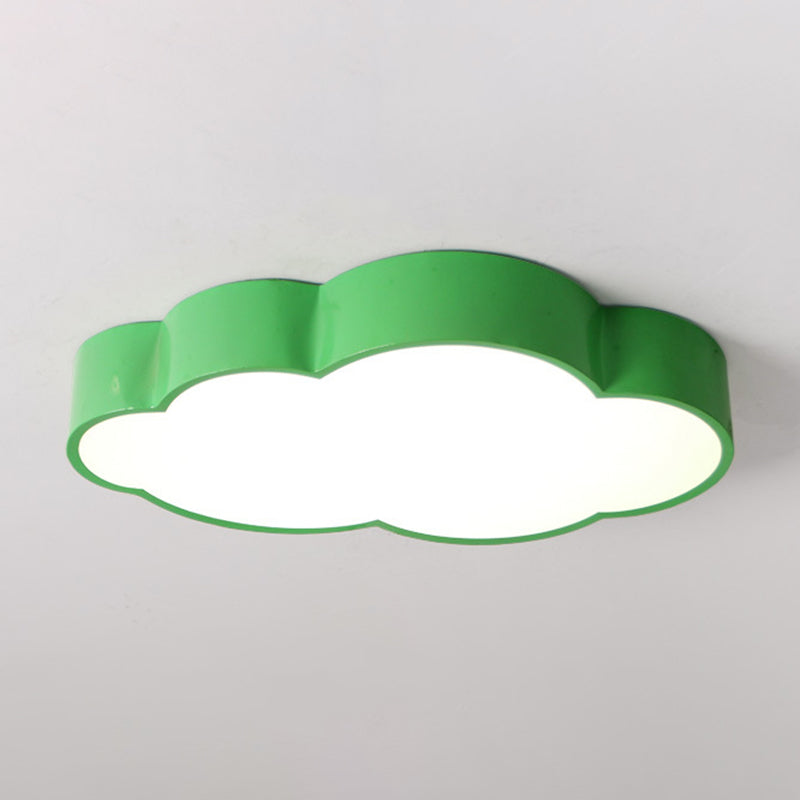 Acrylic Cloud Shade Flush Light Minimalist LED Flush Ceiling Light Fixture for Nursery Clearhalo 'Ceiling Lights' 'Close To Ceiling Lights' 'Close to ceiling' 'Flush mount' Lighting' 2204211