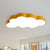 Cloud Kindergarten Flush Mount Lighting Metallic Kids Style LED Flush Mount Fixture with Acrylic Shade Yellow Clearhalo 'Ceiling Lights' 'Close To Ceiling Lights' 'Close to ceiling' 'Flush mount' Lighting' 2204217