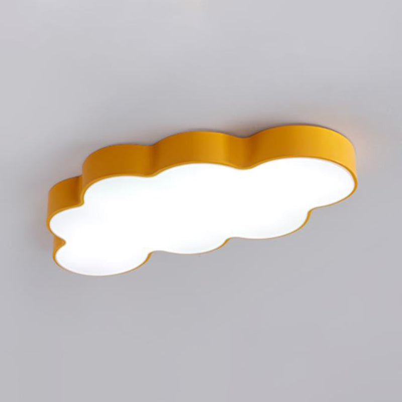 Cloud Kindergarten Flush Mount Lighting Metallic Kids Style LED Flush Mount Fixture with Acrylic Shade Clearhalo 'Ceiling Lights' 'Close To Ceiling Lights' 'Close to ceiling' 'Flush mount' Lighting' 2204219