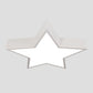 Metallic Star Flush Light Minimalist LED Flush Ceiling Light Fixture with Acrylic Shade for Nursery White Clearhalo 'Ceiling Lights' 'Close To Ceiling Lights' 'Close to ceiling' 'Flush mount' Lighting' 2204248