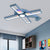 Blue/Pink Helicopter Shaped Flush Ceiling Light Kids LED Metal and Silicone Ceiling Flush Mount for Bedroom, Warm/White Light Blue Clearhalo 'Ceiling Lights' 'Close To Ceiling Lights' 'Close to ceiling' 'Flush mount' Lighting' 220434