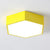 Hexagon Shaped LED Flush Mount Lighting Minimalist Acrylic Nursery Ceiling Light Flush Mount Yellow Clearhalo 'Ceiling Lights' 'Close To Ceiling Lights' 'Close to ceiling' 'Flush mount' Lighting' 2204355