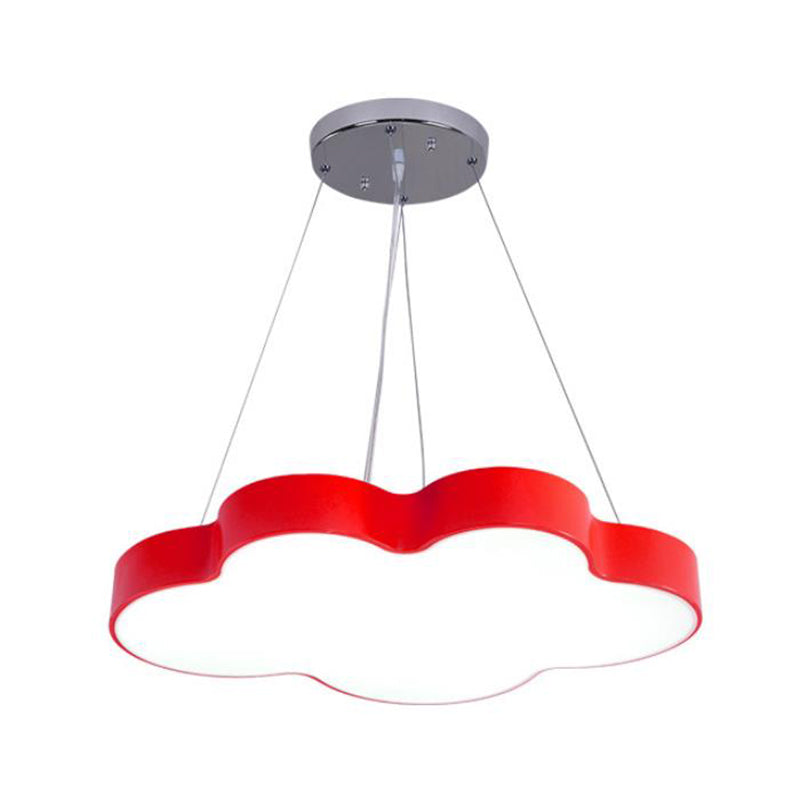 Cloud Shade Nursery Chandelier Lighting Acrylic Minimalist LED Pendant Light Fixture Clearhalo 'Ceiling Lights' 'Chandeliers' Lighting' options 2204396
