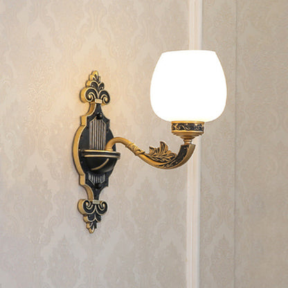 Bud Shade Frosted White Glass Chandelier Lighting Classic Living Room Pendant Light 1 White Clearhalo 'Ceiling Lights' 'Chandeliers' Lighting' options 2204758_0dba9d05-0661-4562-9f63-c356905bb82c