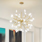 Sputnik Firefly LED Suspension Light Minimalist Acrylic Bedroom Chandelier Lighting Clearhalo 'Ceiling Lights' 'Chandeliers' 'Modern Chandeliers' 'Modern' Lighting' 2205093