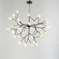 Sputnik Firefly LED Suspension Light Minimalist Acrylic Bedroom Chandelier Lighting 45 Black Clearhalo 'Ceiling Lights' 'Chandeliers' 'Modern Chandeliers' 'Modern' Lighting' 2205101