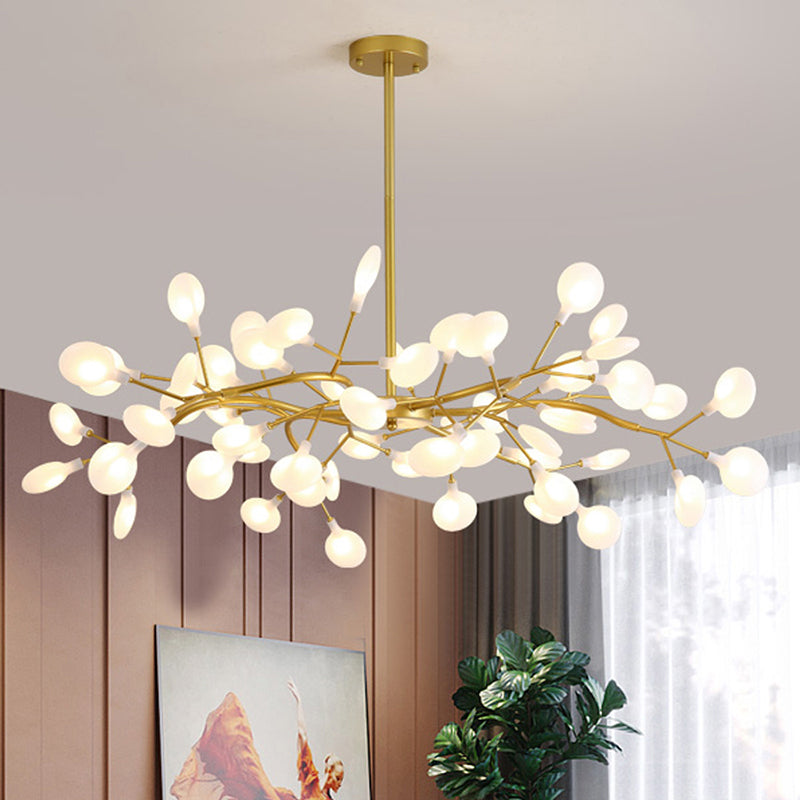 Acrylic Firefly LED Suspension Light Nordic Style Chandelier Light for Living Room Clearhalo 'Ceiling Lights' 'Chandeliers' 'Modern Chandeliers' 'Modern' Lighting' 2205121