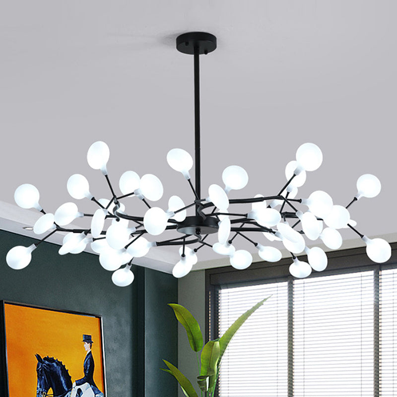 Acrylic Firefly LED Suspension Light Nordic Style Chandelier Light for Living Room Clearhalo 'Ceiling Lights' 'Chandeliers' 'Modern Chandeliers' 'Modern' Lighting' 2205124