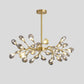 Tree Branch LED Ceiling Lighting Postmodern Metallic Living Room Chandelier Light Fixture 30 Brass C Clearhalo 'Ceiling Lights' 'Chandeliers' 'Glass shade' 'Glass' 'Modern Chandeliers' 'Modern' Lighting' 2205152