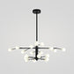 Branch Shaped Living Room LED Suspension Light Metallic Nordic Style Chandelier Light 20 Black B Clearhalo 'Ceiling Lights' 'Chandeliers' 'Glass shade' 'Glass' 'Modern Chandeliers' 'Modern' 'Pendant Lights' Lighting' 2205217