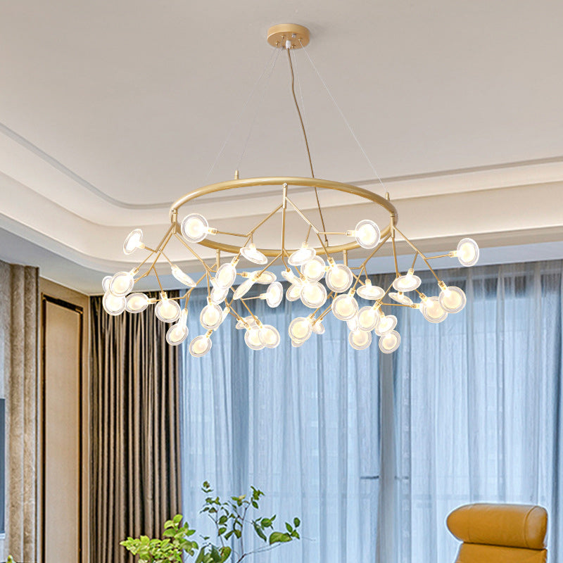 Sputnik Firefly Chandelier Lighting Minimalist Acrylic Living Room LED Pendant Light Clearhalo 'Ceiling Lights' 'Chandeliers' 'Clear' 'Industrial' 'Modern Chandeliers' 'Modern' 'Tiffany' 'Traditional Chandeliers' Lighting' 2205224