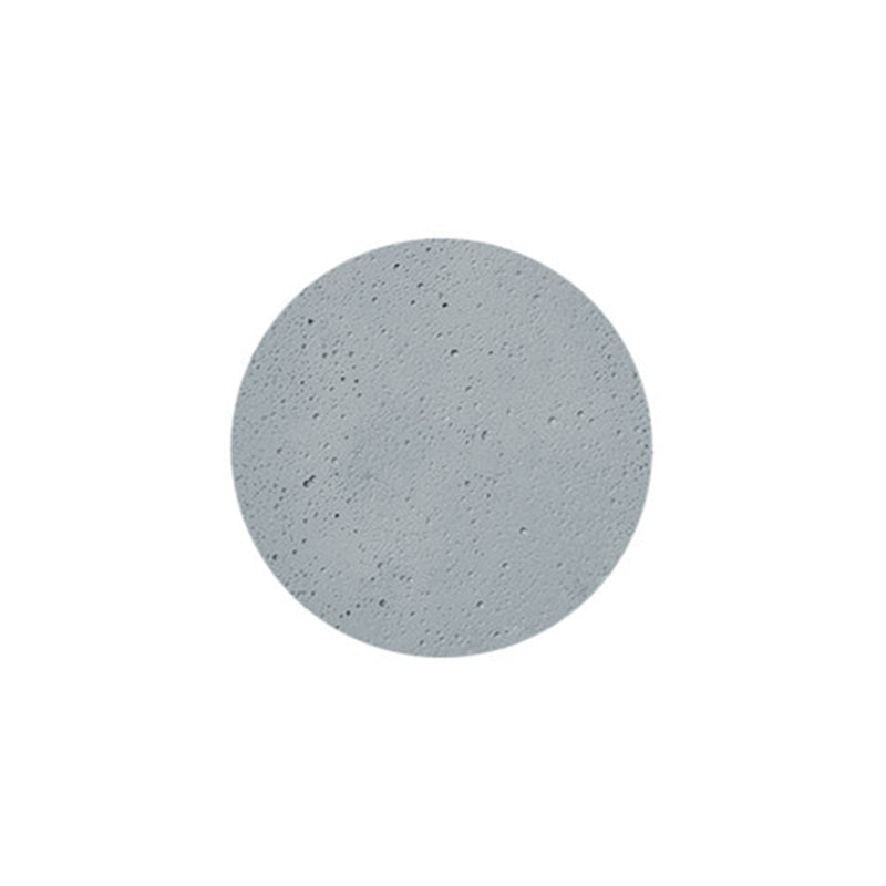 Flat Round LED Wall Mounted Lighting Simplicity Cement Bedroom Wall Sconce in Grey Clearhalo 'Modern wall lights' 'Modern' 'Wall Lamps & Sconces' 'Wall Lights' Lighting' 2205292