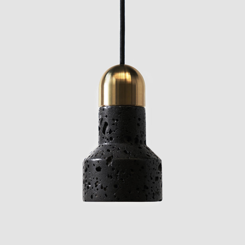 Nordic Flashlight Shaped Suspension Light Marble 1��Bulb Living Room Pendant Light Fixture Black A Clearhalo 'Ceiling Lights' 'Modern Pendants' 'Modern' 'Pendant Lights' 'Pendants' Lighting' 2205310
