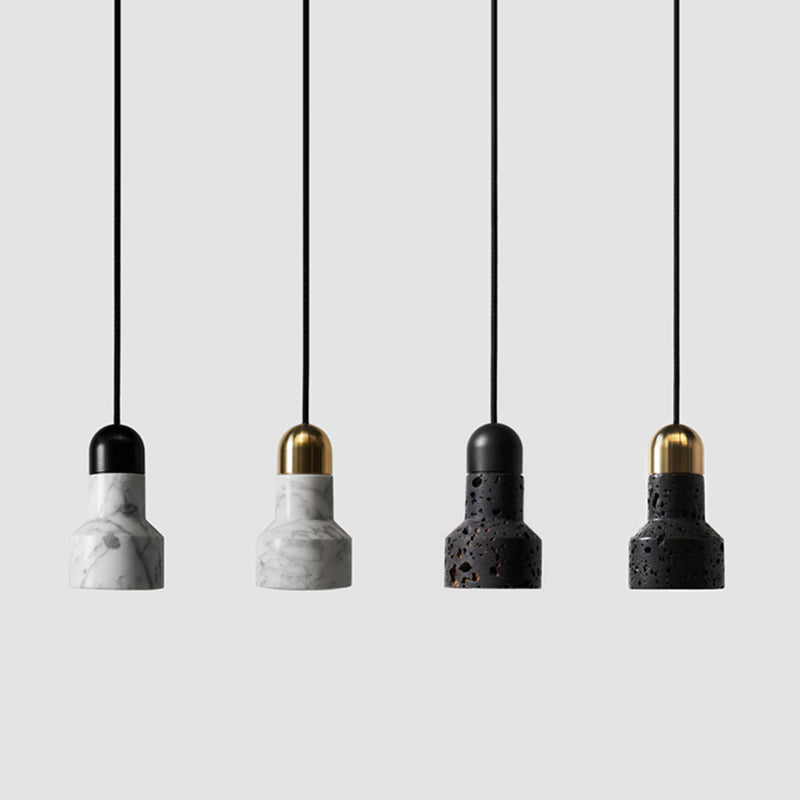 Nordic Flashlight Shaped Suspension Light Marble 1��Bulb Living Room Pendant Light Fixture Clearhalo 'Ceiling Lights' 'Modern Pendants' 'Modern' 'Pendant Lights' 'Pendants' Lighting' 2205312