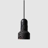 Nordic Flashlight Shaped Suspension Light Marble 1��Bulb Living Room Pendant Light Fixture Black B Clearhalo 'Ceiling Lights' 'Modern Pendants' 'Modern' 'Pendant Lights' 'Pendants' Lighting' 2205315