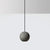 Cement Round Shade Ceiling Light Modern Style 1 Bulb Grey Hanging Lamp for Restaurant Grey A Clearhalo 'Ceiling Lights' 'Modern Pendants' 'Modern' 'Pendant Lights' 'Pendants' Lighting' 2205322