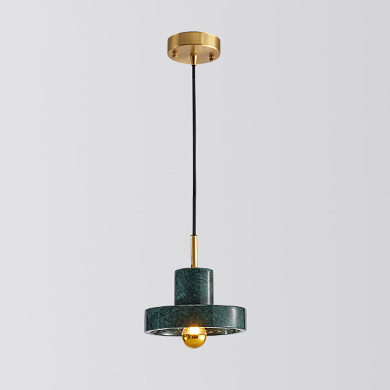 Shaded Dining Room Suspension Lighting Marble 1 Head Minimalistic Pendant Ceiling Light Green Barn Clearhalo 'Ceiling Lights' 'Lighting' 'Pendant Lights' 2205336_899184c1-4400-4e5f-8ee7-3eff7fe19436
