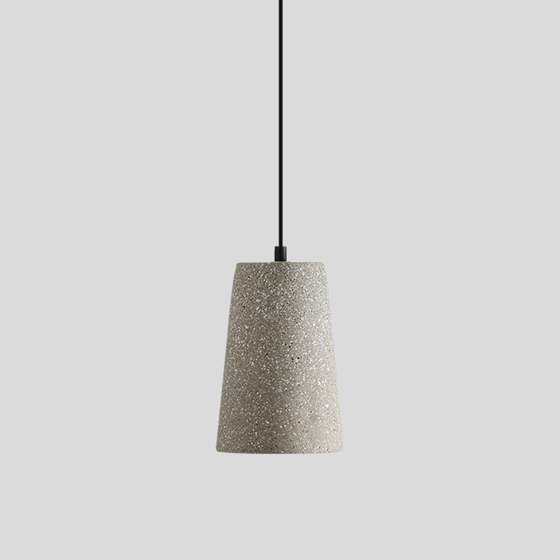 Geometrical Restaurant Ceiling Light Cement Single Simplicity Hanging Pendant Light Grey Cone Clearhalo 'Ceiling Lights' 'Modern Pendants' 'Modern' 'Pendant Lights' 'Pendants' Lighting' 2205410