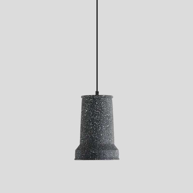 Geometrical Restaurant Ceiling Light Cement Single Simplicity Hanging Pendant Light Black Vase Clearhalo 'Ceiling Lights' 'Modern Pendants' 'Modern' 'Pendant Lights' 'Pendants' Lighting' 2205411
