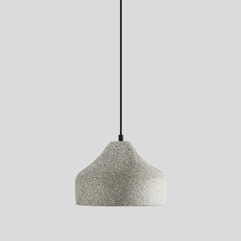 Geometrical Restaurant Ceiling Light Cement Single Simplicity Hanging Pendant Light Grey Trapezoid Clearhalo 'Ceiling Lights' 'Modern Pendants' 'Modern' 'Pendant Lights' 'Pendants' Lighting' 2205419