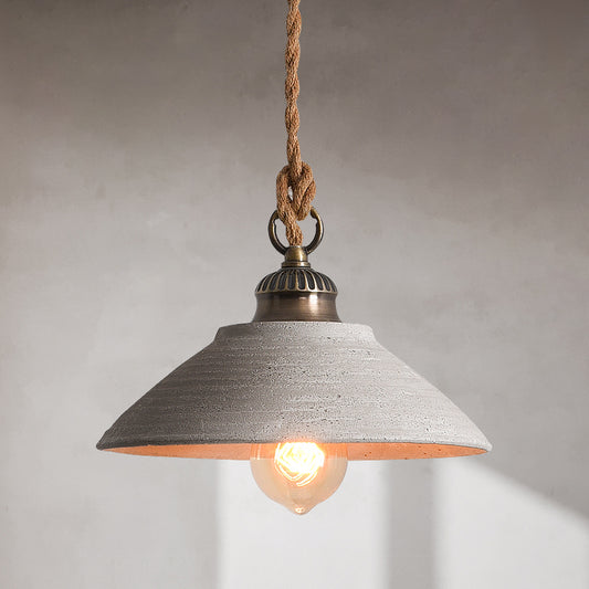 Bowl Dining Room Ceiling Light Cement Single Minimalist Hanging Pendant Light in Grey Grey A Clearhalo 'Ceiling Lights' 'Modern Pendants' 'Modern' 'Pendant Lights' 'Pendants' Lighting' 2205462