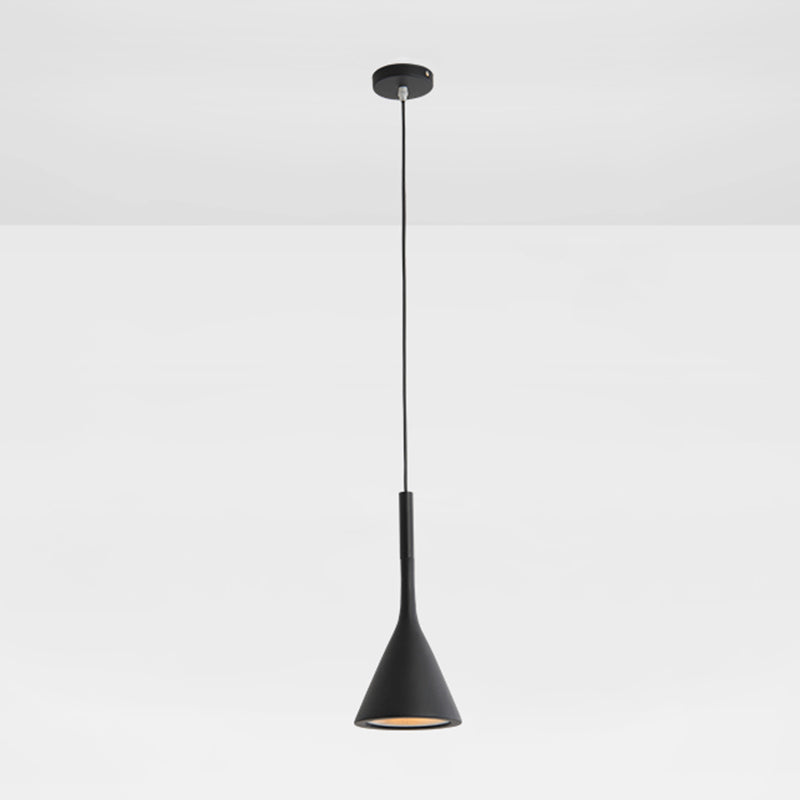 Resin Geometric Shade Hanging Lamp Modern Style 1 Bulb Ceiling Lighting for Bedroom Black Clearhalo 'Ceiling Lights' 'Lighting' 'Pendant Lights' 2205483_5cf73306-5bbc-4c8b-8724-2f566679fe50
