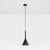 Resin Geometric Shade Hanging Lamp Modern Style 1 Bulb Ceiling Lighting for Bedroom Black Clearhalo 'Ceiling Lights' 'Lighting' 'Pendant Lights' 2205483_5cf73306-5bbc-4c8b-8724-2f566679fe50