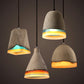 Contemporary Shaded Ceiling Light Cement 1-Light Restaurant Hanging Pendant Light in Grey Clearhalo 'Ceiling Lights' 'Modern Pendants' 'Modern' 'Pendant Lights' 'Pendants' Lighting' 2205527
