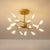 Metal Swirling Branch Chandelier Pendant Light Simplistic LED Hanging Light for Dining Room 18 Clear Clearhalo 'Ceiling Lights' 'Chandeliers' 'Clear' 'Industrial' 'Modern Chandeliers' 'Modern' 'Tiffany' 'Traditional Chandeliers' Lighting' 2205785