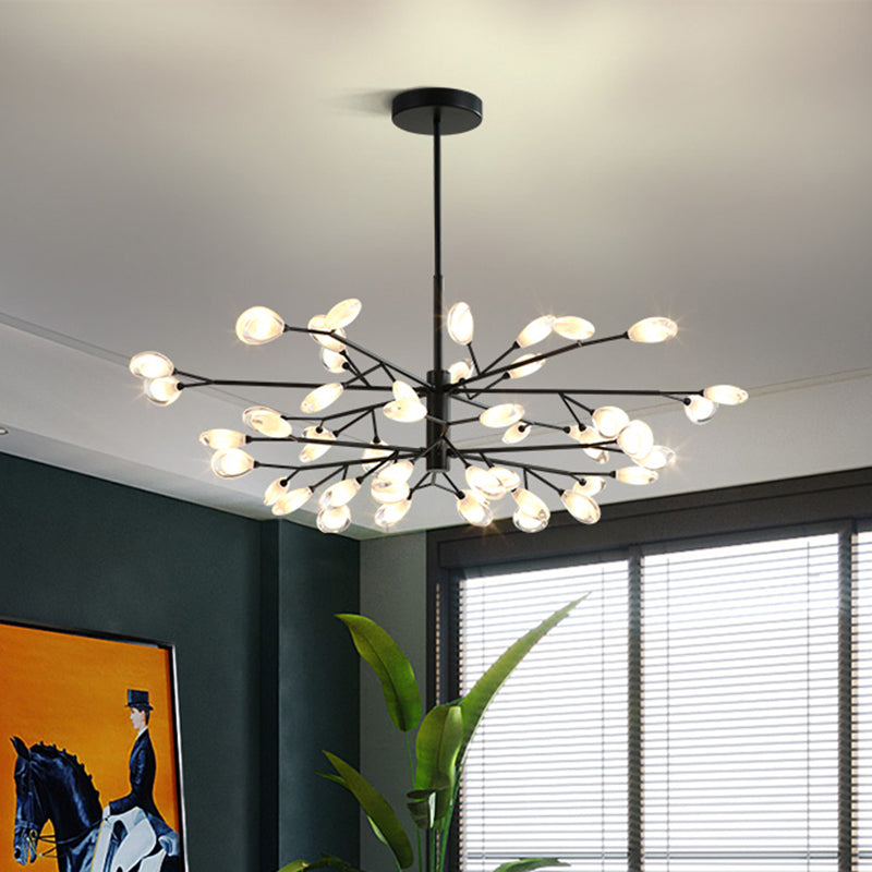 Sputnik Firefly Living Room LED Ceiling Lighting Acrylic Postmodern Chandelier Light Fixture Clearhalo 'Ceiling Lights' 'Chandeliers' 'Modern Chandeliers' 'Modern' Lighting' 2205806