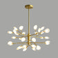 Sputnik Firefly Living Room LED Ceiling Lighting Acrylic Postmodern Chandelier Light Fixture 32 Gold Clearhalo 'Ceiling Lights' 'Chandeliers' 'Modern Chandeliers' 'Modern' Lighting' 2205813