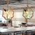 Pink/Yellow 1 Light Hanging Lamp Nautical Style Metal Global Cage Ceiling Pendant Light with Adjustable Rope Green Clearhalo 'Ceiling Lights' 'Industrial Pendants' 'Industrial' 'Middle Century Pendants' 'Pendant Lights' 'Pendants' 'Tiffany' Lighting' 22069