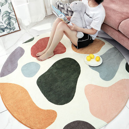 Cute Kids Room Rug Multi Color Plant Printed Area Carpet Polyster Anti-Slip Backing Machine Washable Rug Blackish Green Clearhalo 'Area Rug' 'Rug' 2207881