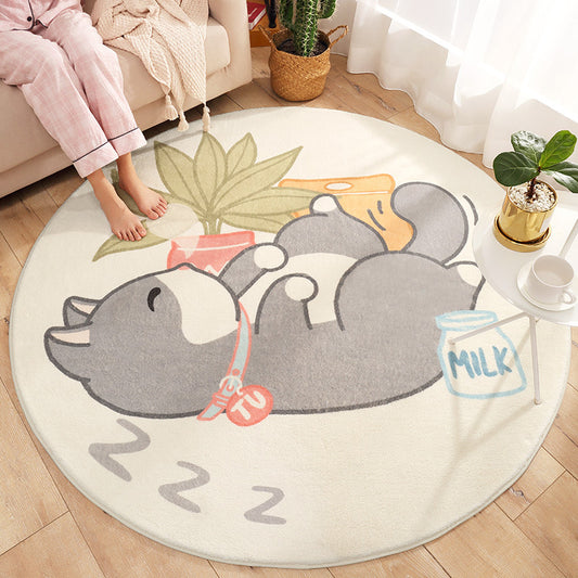 Lovely Animal Patterned Rug Multi-Color Synthetics Carpet Non-Slip Backing Washable Rug for Kids Bedroom Clearhalo 'Area Rug' 'Rug' 2207909