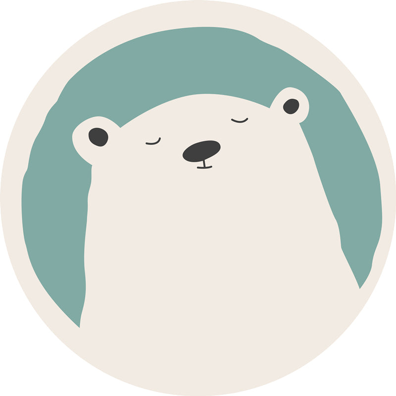 Multi-Colored Childrens Room Rug Relaxing Animal Print Area Carpet Cotton Blend Anti-Slip Backing Indoor Rug Blue Clearhalo 'Area Rug' 'Rug' 2207917