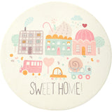 Multi Colored Nursery Rug Novelty Cartoon Animal Pattern Carpet Polyster Non-Slip Backing Machine Washable Rug Clearhalo 'Area Rug' 'Rug' 2207943