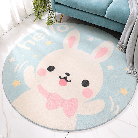 Lovely Cartoon Printed Rug Multi-Colored Lamb Wool Carpet Washable Anti-Slip Area Rug for Childrens Bedroom Clearhalo 'Area Rug' 'Rug' 2207963