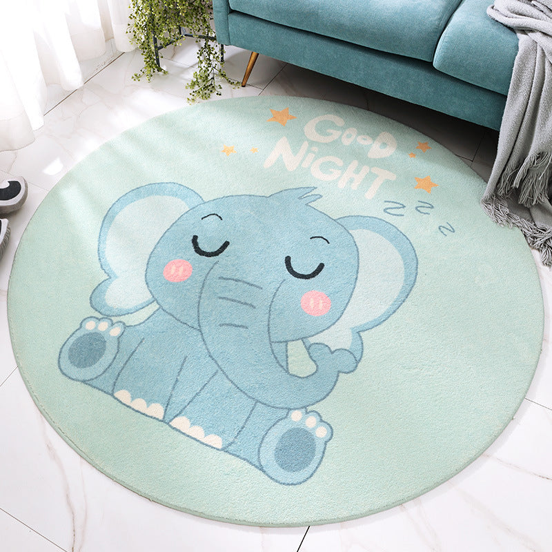 Lovely Cartoon Printed Rug Multi-Colored Lamb Wool Carpet Washable Anti-Slip Area Rug for Childrens Bedroom Clearhalo 'Area Rug' 'Rug' 2207967