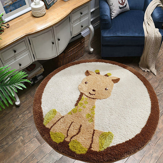 Multi Color Animal Pattern Rug Cotton Blend Relaxing Carpet Washable Pet Friendly Indoor Rug for Bedroom Clearhalo 'Area Rug' 'Rug' 2207987