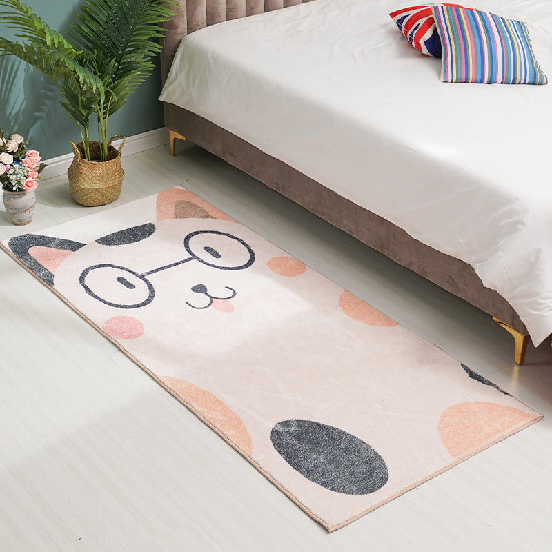 Designer Childrens Room Rug Multi Colored Cartoon Animal Patterned ...