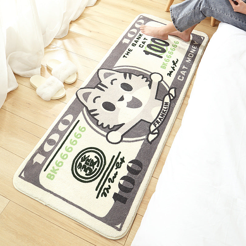 Casual Living Room Rug Multi-Colored Cartoon Plant Printed Rug Synthetics Pet Friendly Non-Slip Carpet Clearhalo 'Area Rug' 'Rug' 2208098