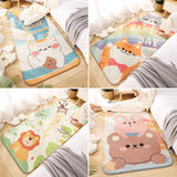 Simple Multi Color Cartoon Rug Polyster Calming Carpet Non-Slip Backing Washable Indoor Rug for Kids Room Clearhalo 'Area Rug' 'Rug' 2208140