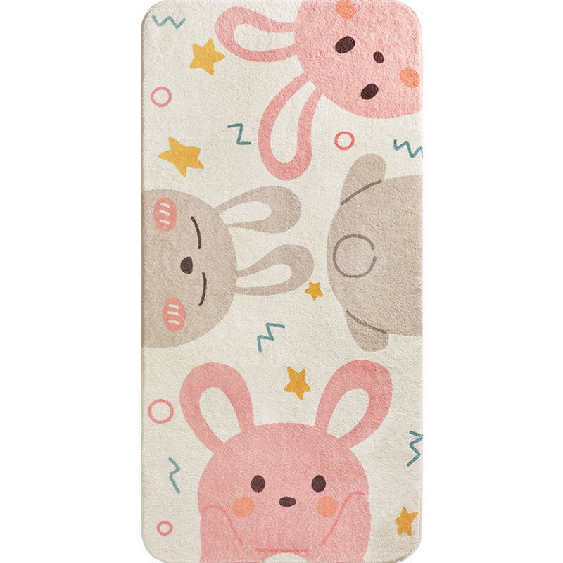 Simple Multi Color Cartoon Rug Polyster Calming Carpet Non-Slip Backing Washable Indoor Rug for Kids Room Clearhalo 'Area Rug' 'Rug' 2208143