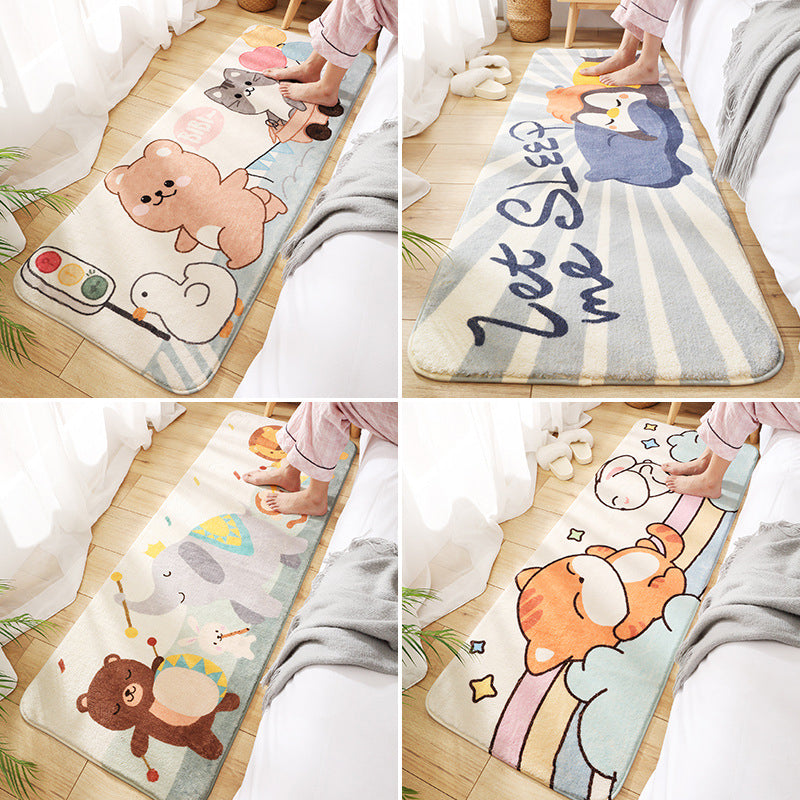 Relaxing Childrens Bedroom Rug Multi-Color Cartoon Animal Printed Carpet Polypropylene Anti-Slip Pet Friendly Rug Clearhalo 'Area Rug' 'Rug' 2208152