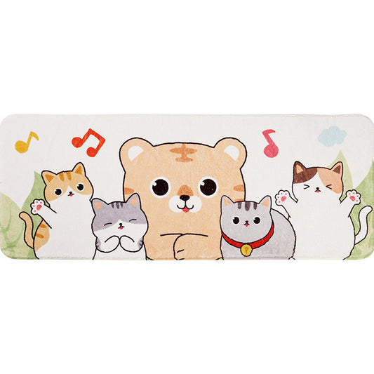 Relaxing Childrens Bedroom Rug Multi-Color Cartoon Animal Printed Carpet Polypropylene Anti-Slip Pet Friendly Rug Clearhalo 'Area Rug' 'Rug' 2208153