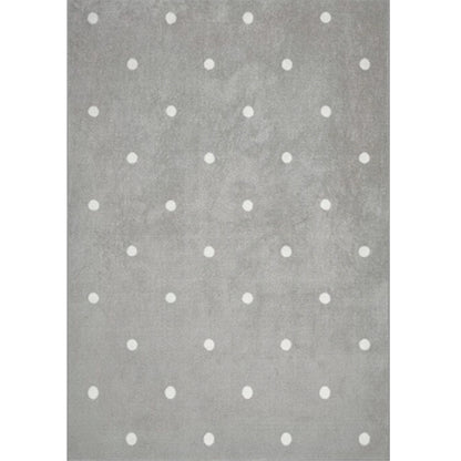 Multi Colored Childrens Room Rug Comfort Polka Dot Print Rug Cotton Blend Pet Friendly Washable Carpet Gray-White Clearhalo 'Area Rug' 'Rug' 2208249