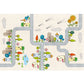 Casual Cartoon Patterned Rug Multi Colored Cotton Blend Rug Anti-Slip Backing Easy Care Carpet for Bedroom Beige Design 1 Clearhalo 'Area Rug' 'Rug' 2208259
