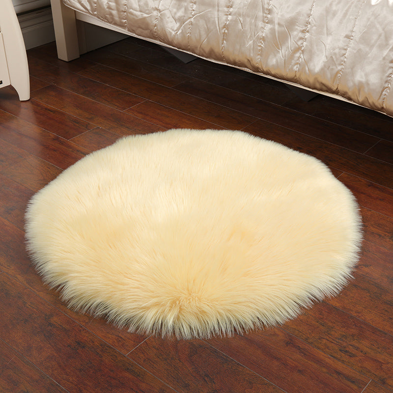 Modern Solid Color Rug Multi Colored Shag Indoor Rug Anti-Slip Backing Washable Carpet for Room Decor Clearhalo 'Area Rug' 'Casual' 'Rugs' Rug' 2208295