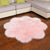 Modern Solid Color Rug Multi Colored Shag Indoor Rug Anti-Slip Backing Washable Carpet for Room Decor Light Pink Clearhalo 'Area Rug' 'Casual' 'Rugs' Rug' 2208299